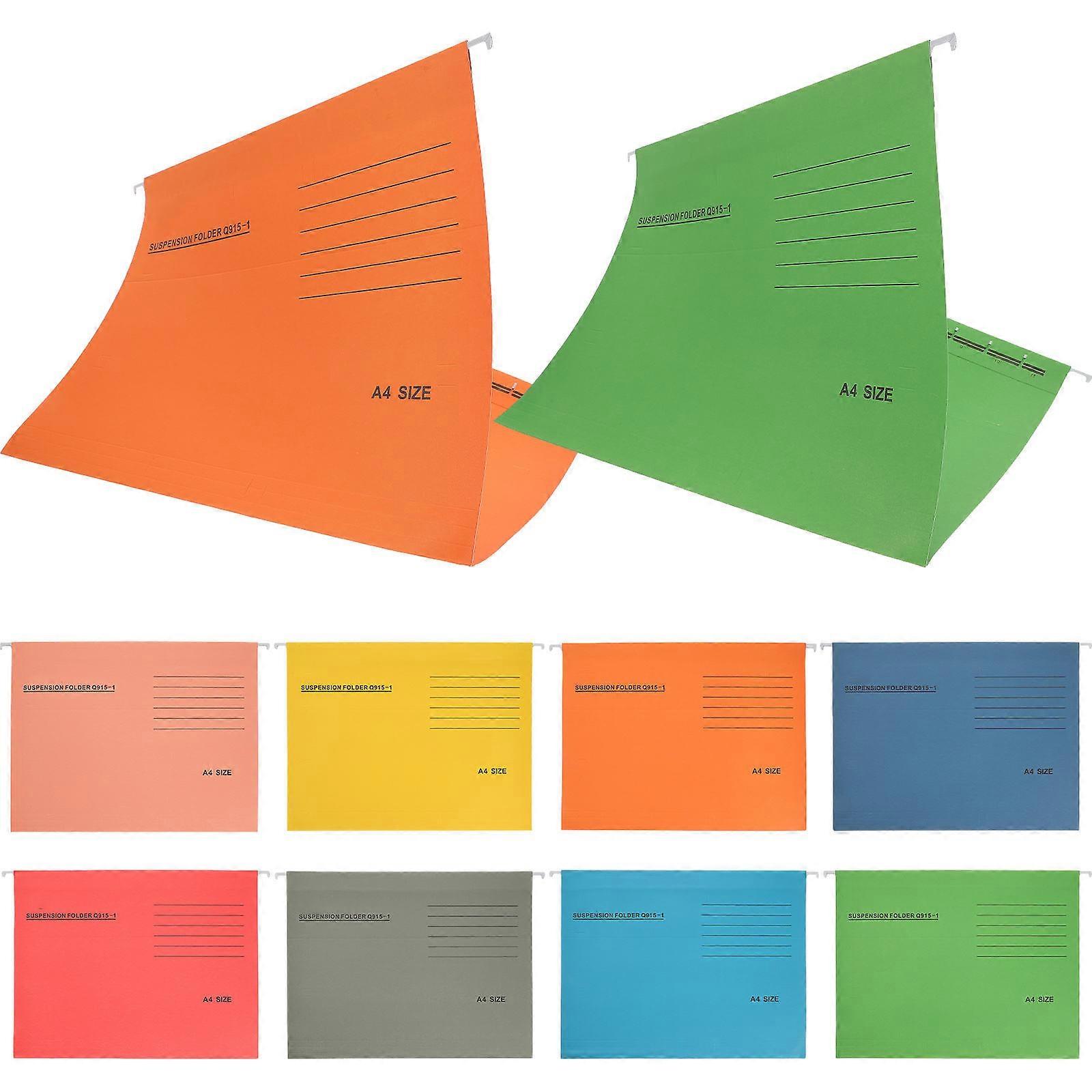 Office Supplies Hanging File Holder for Documents 8Pcs Assorted Colors
