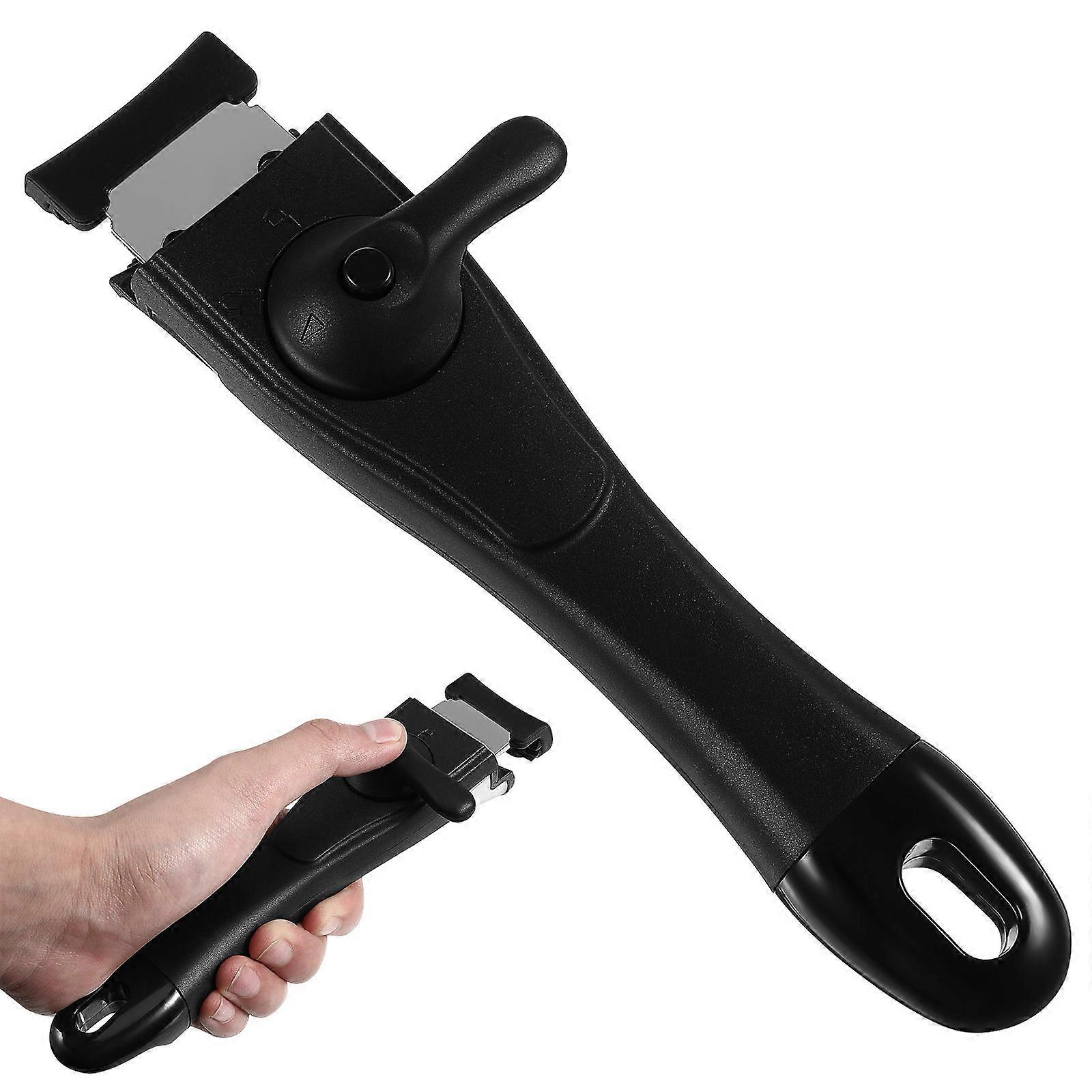 Self-Lock Silicone Pan Handle Replacement for Fry Pan 1Pcs Black