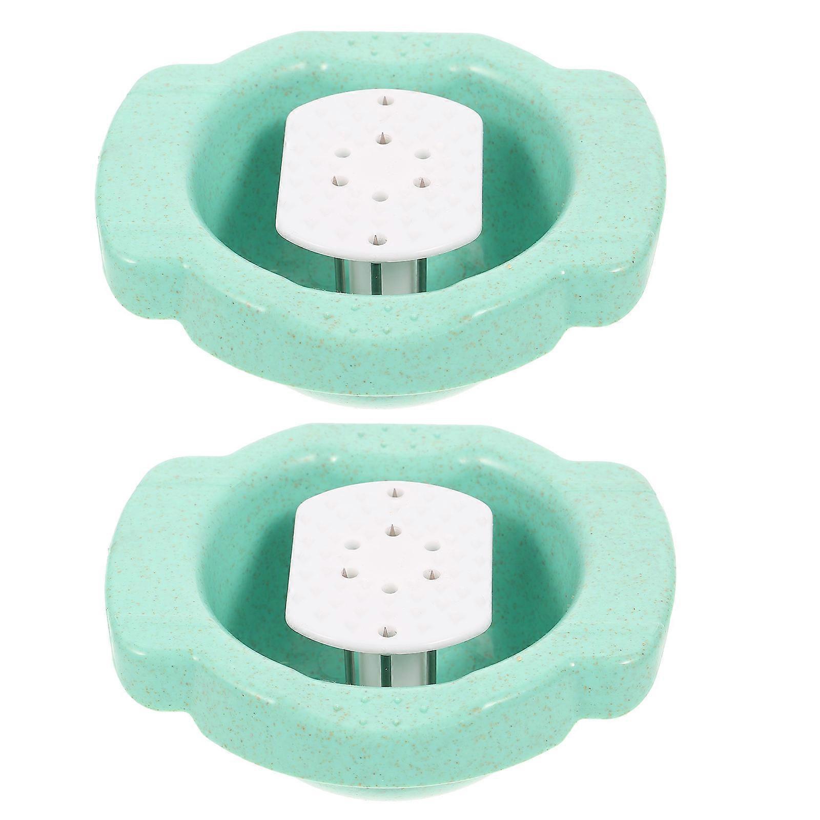 Food Safety Holder Blue Plastic Cutting Hand Protector 2Pcs