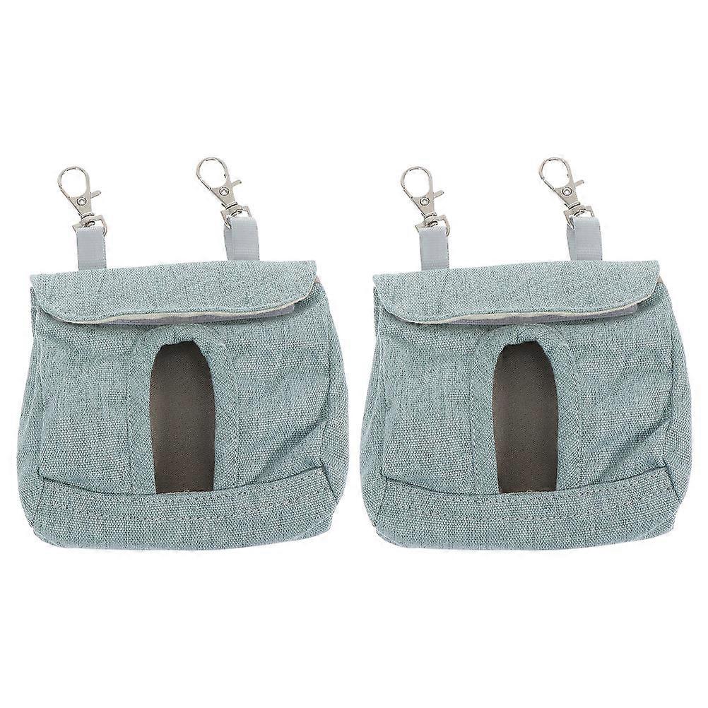 Rabbit Feeder Cage Hanging Container for 2Pcs Small Pet Feeding