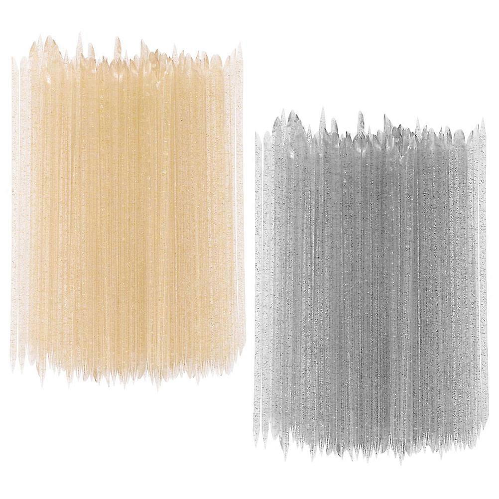 Nail Art Tools Plastic Cuticle Sticks for Nail Dotting 400Pcs Set