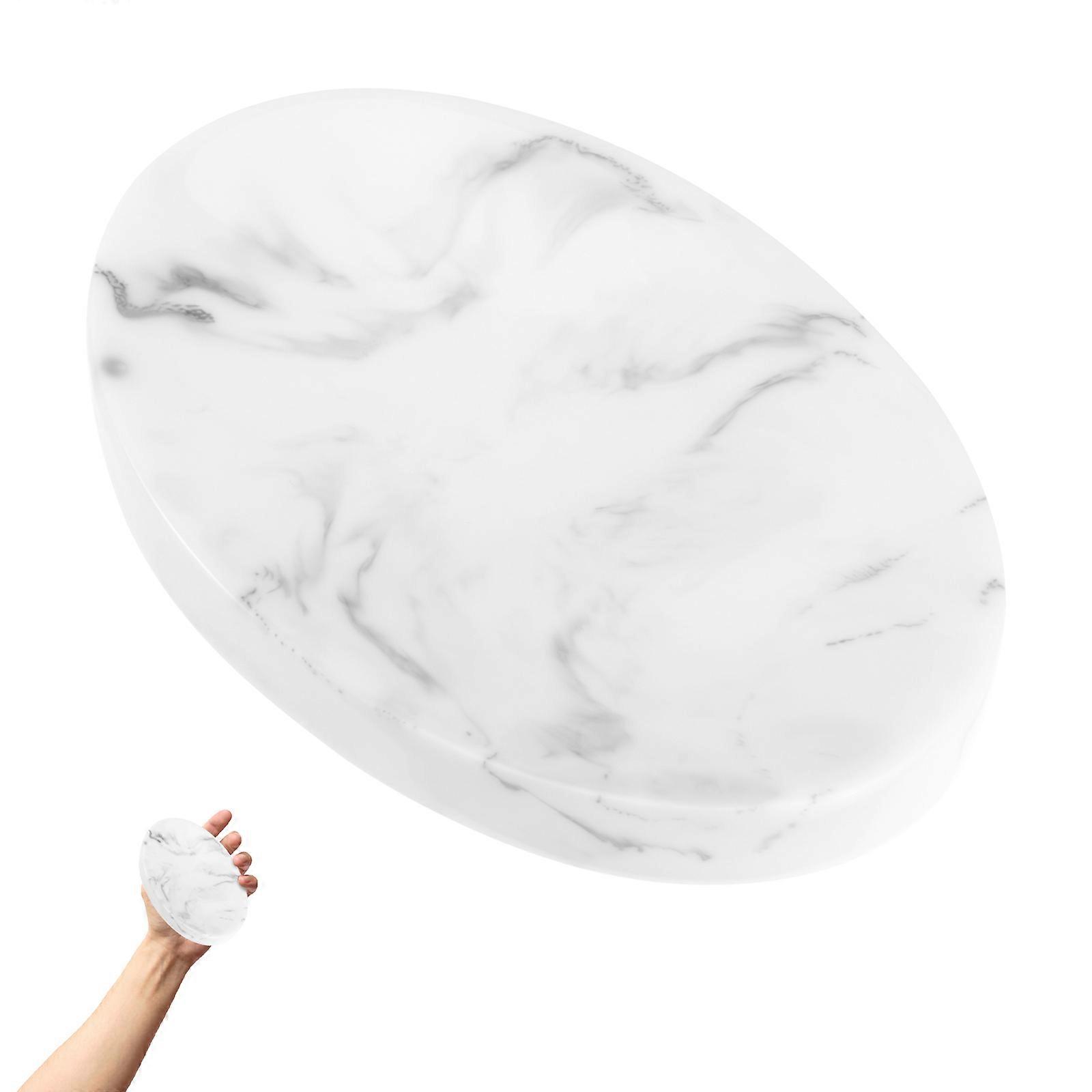 Household Soap Holder Marble Pattern Soap Dish for Bathroom Storage 1Pcs