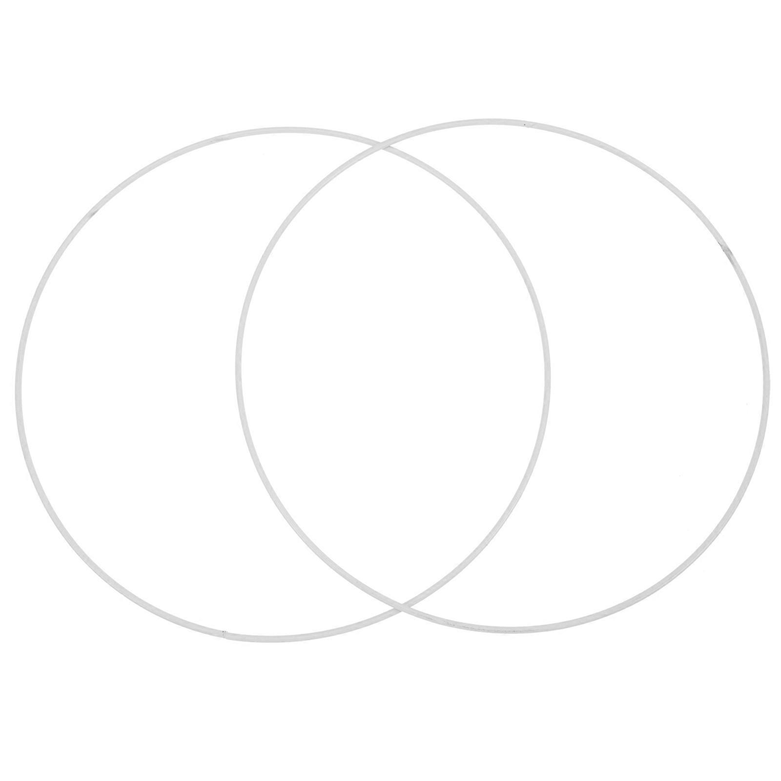 Lampshade Frames Metal Ring Support for Lights 2Pcs Circular Vintage Design