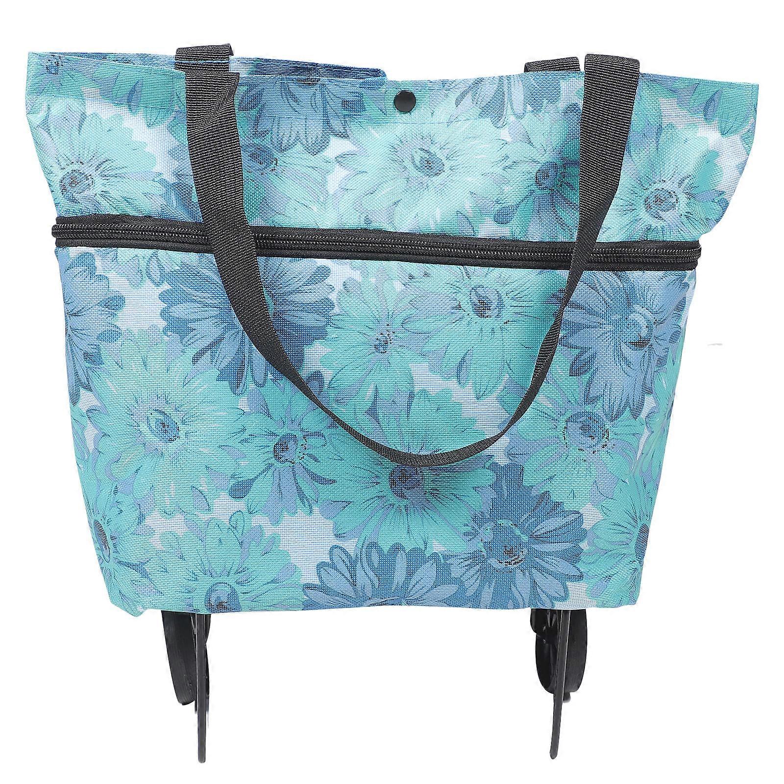 Multi Folding Wheel Shopping Trolley Bag for Home Use 4Pcs