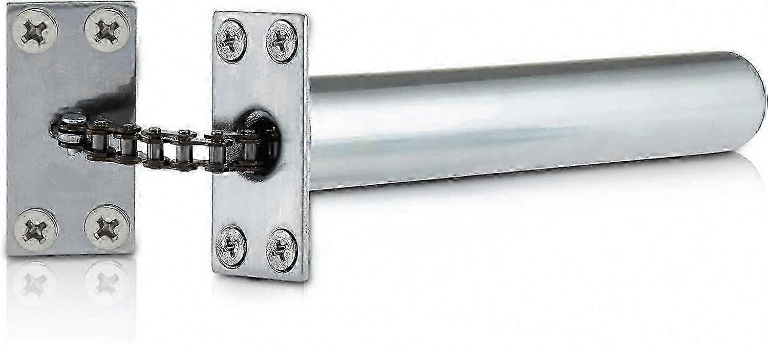 Satin Chrome Concealed Door Closer for Interior Doors, Soft Close Automatic Internal Door Closer