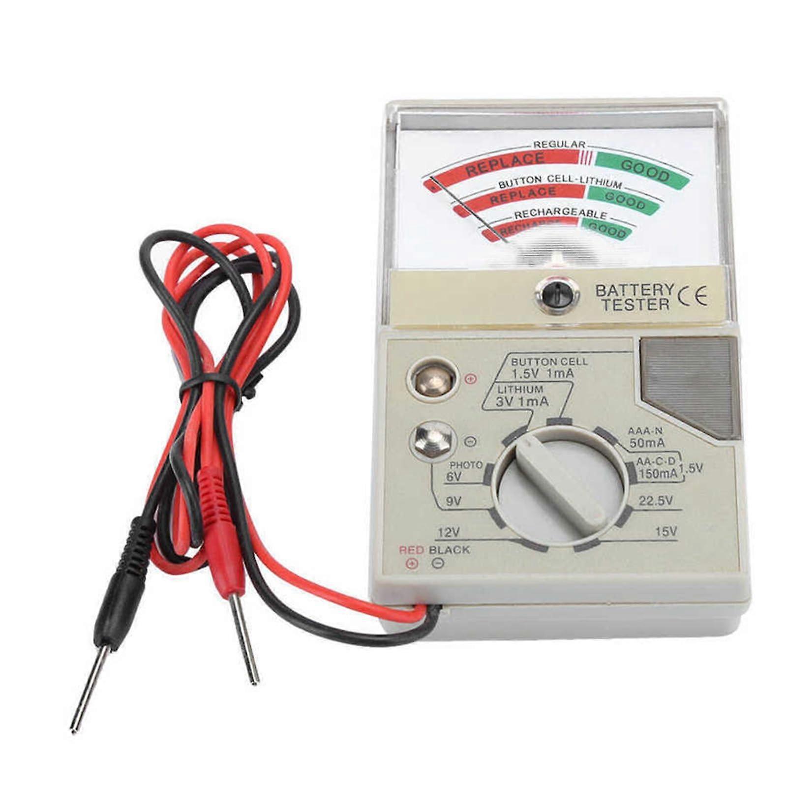 Accuracy Watch Battery Tester with LCD Display for Small Electronics and MultiDevice Voltage Check