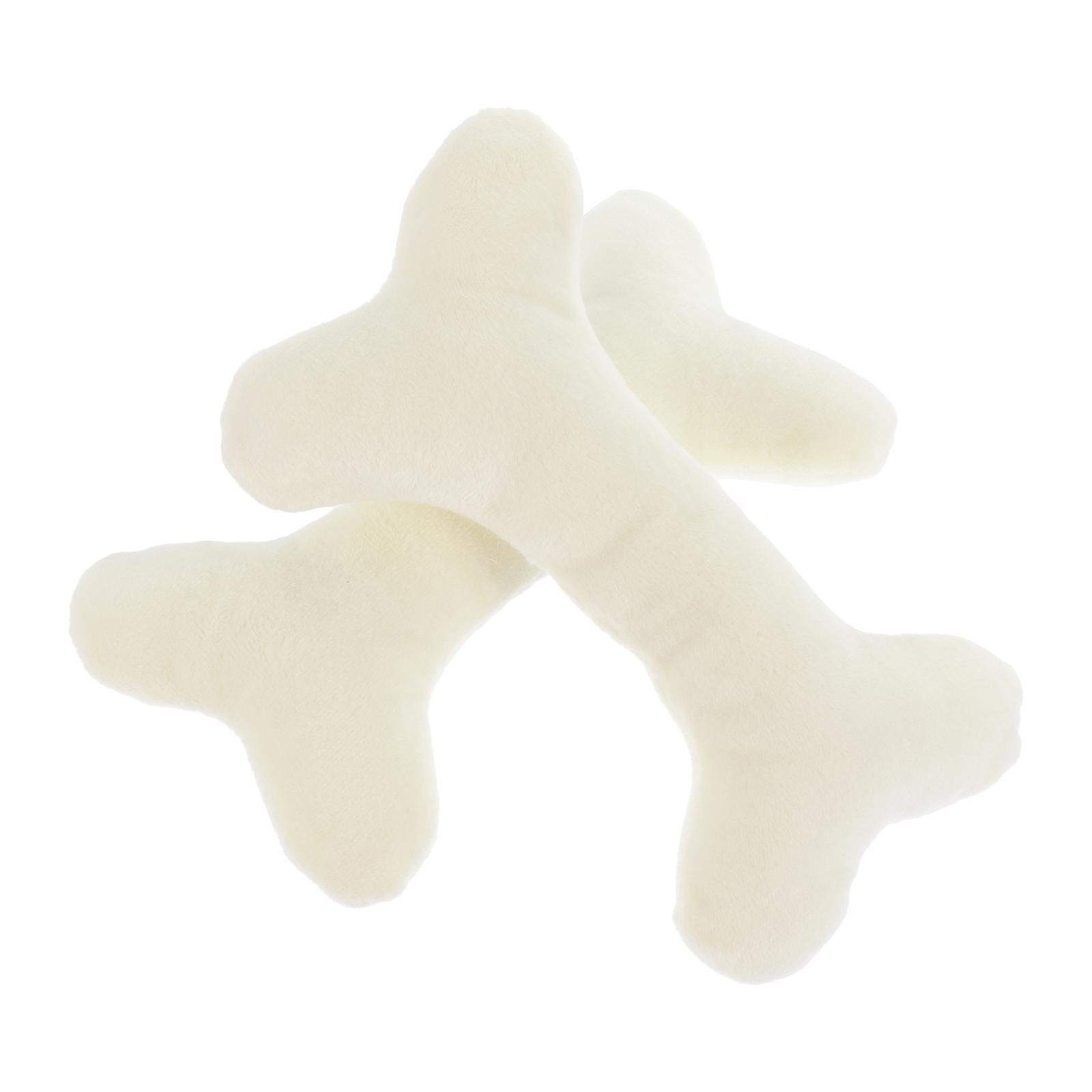 Throw Pillow Simulated Bone Cushion Plush Doll for Decoration 2Pcs