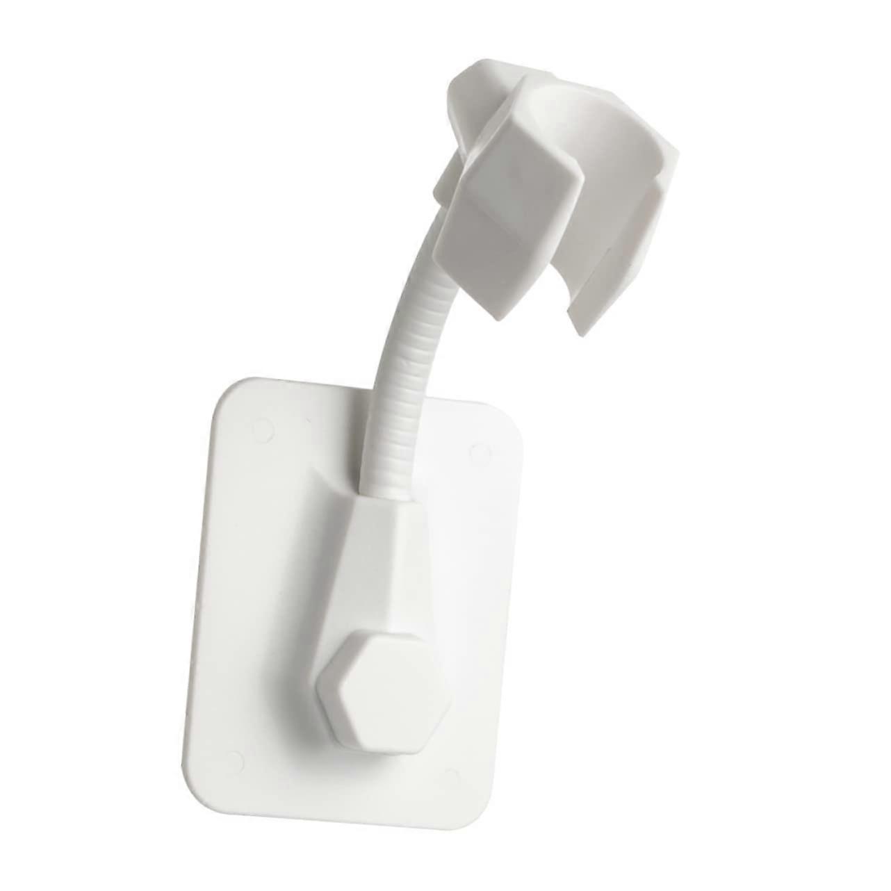 2pcs No Drill Adjustable Shower Head Holder Bracket Waterproof Wall Mount for Bathroom