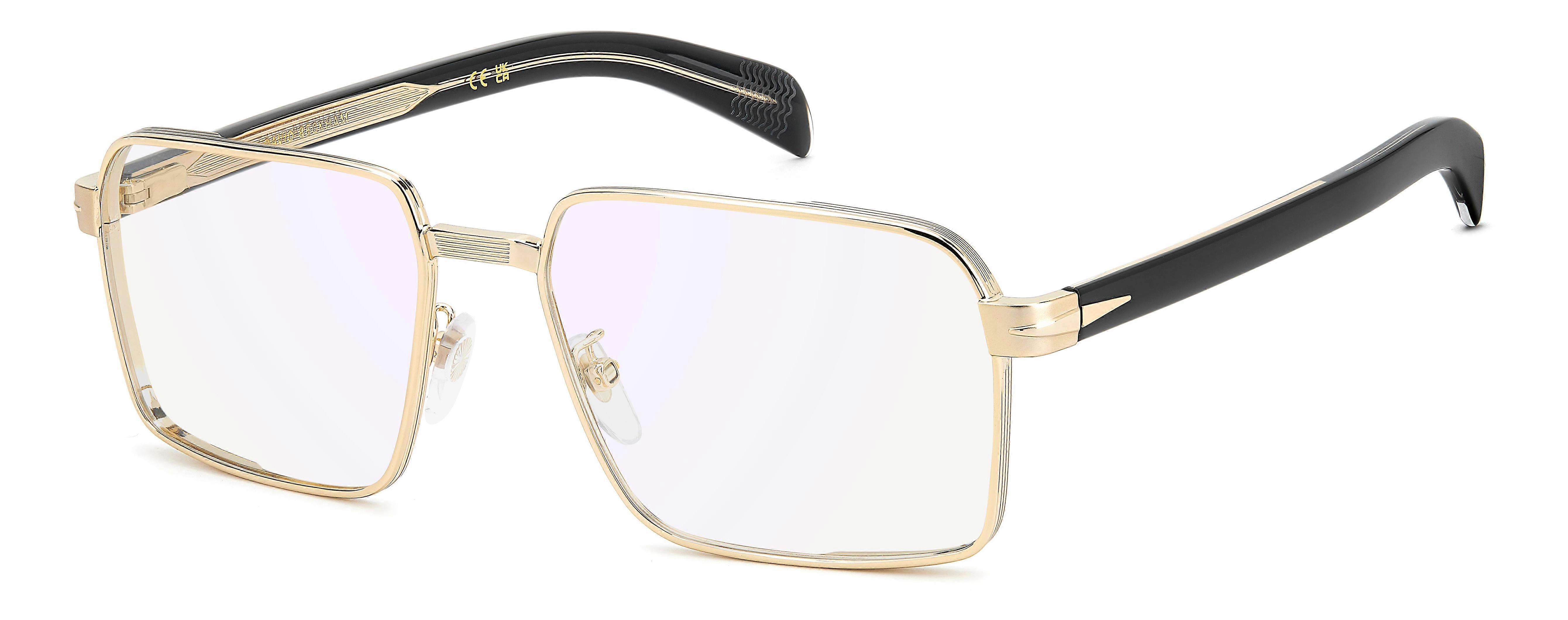 Eyewear Frames David Beckham DB 7166 GOLD BLACK 57/17/145 Man