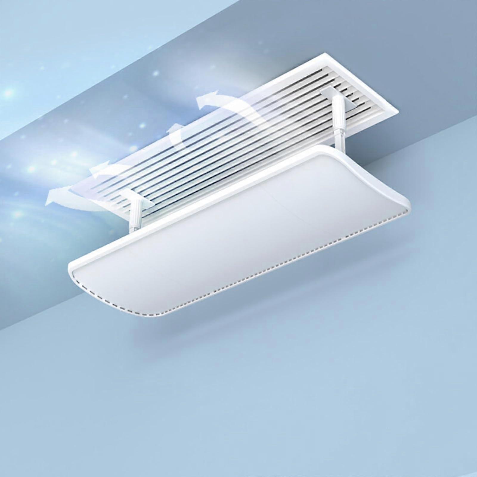 Adjustable Air Conditioner Deflector for Ceiling Vent 120x20cm, No Drill Installation, Energy Efficient Airflow Control