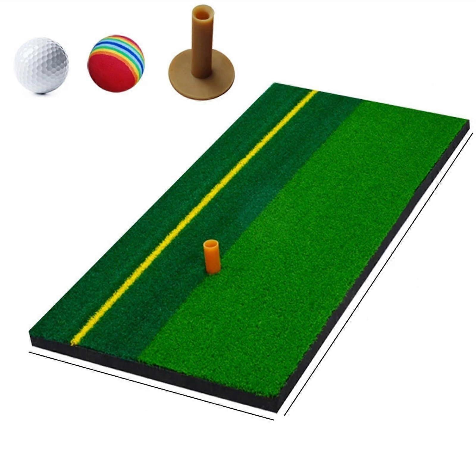 Golf Practice Net with Mat and Ball, Indoor Outdoor Golf Hitting Cage for Backyard Training