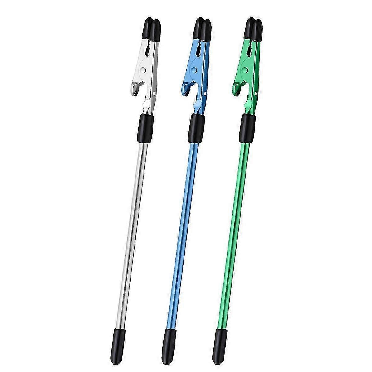 3Pcs Bracelet Helper Tool - Fastener Tool, Silver+Blue+Green