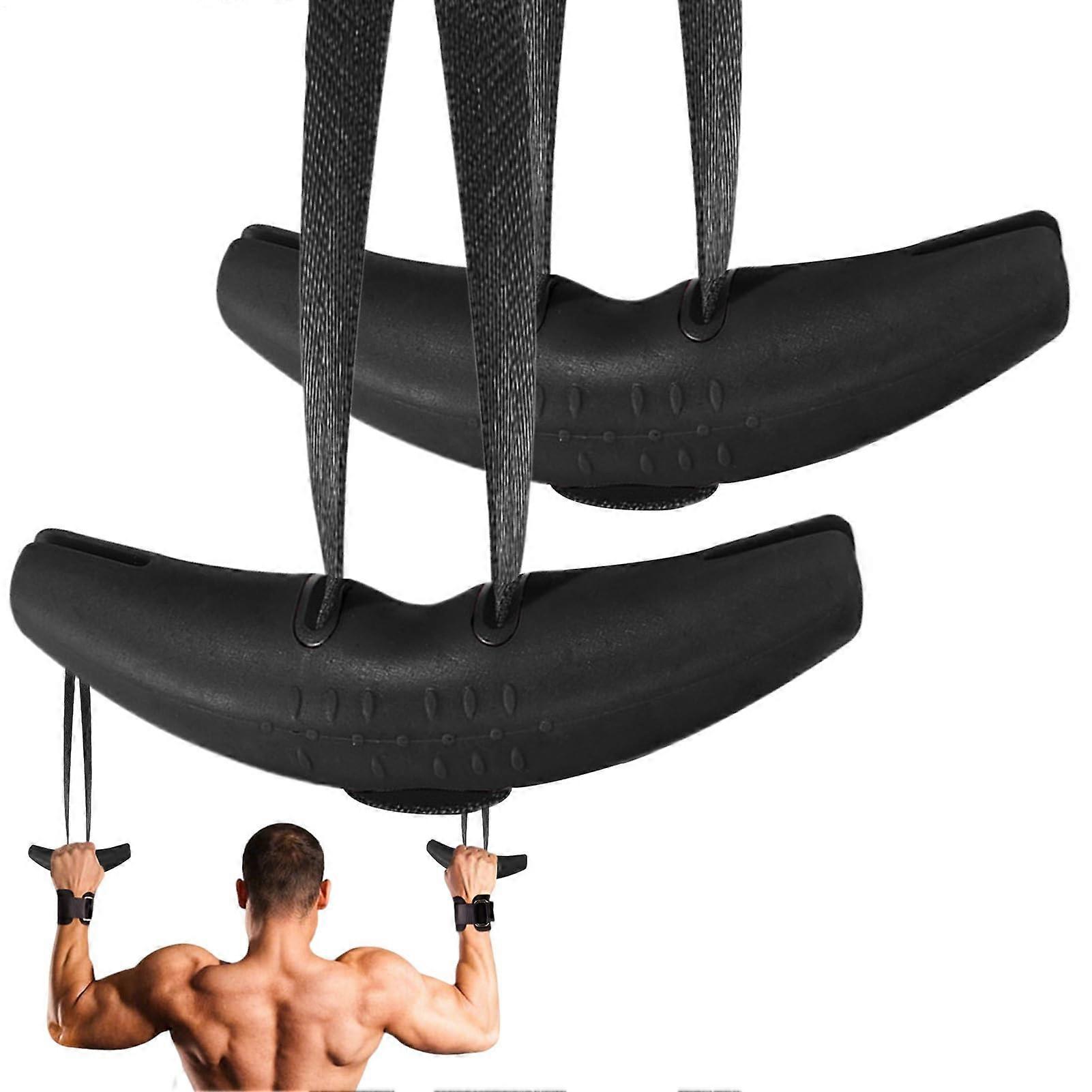 Pull Up Handles with Ergonomic NonSlip Grip, Neutral Grip Cable Machine Handles for Upper Body Workout