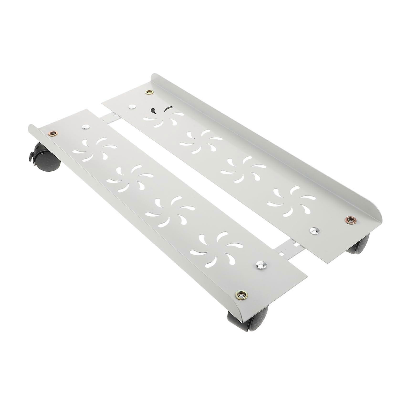 Rolling Computer Tower Stand with Wheels and Storage Box for Under Desk CPU Holder