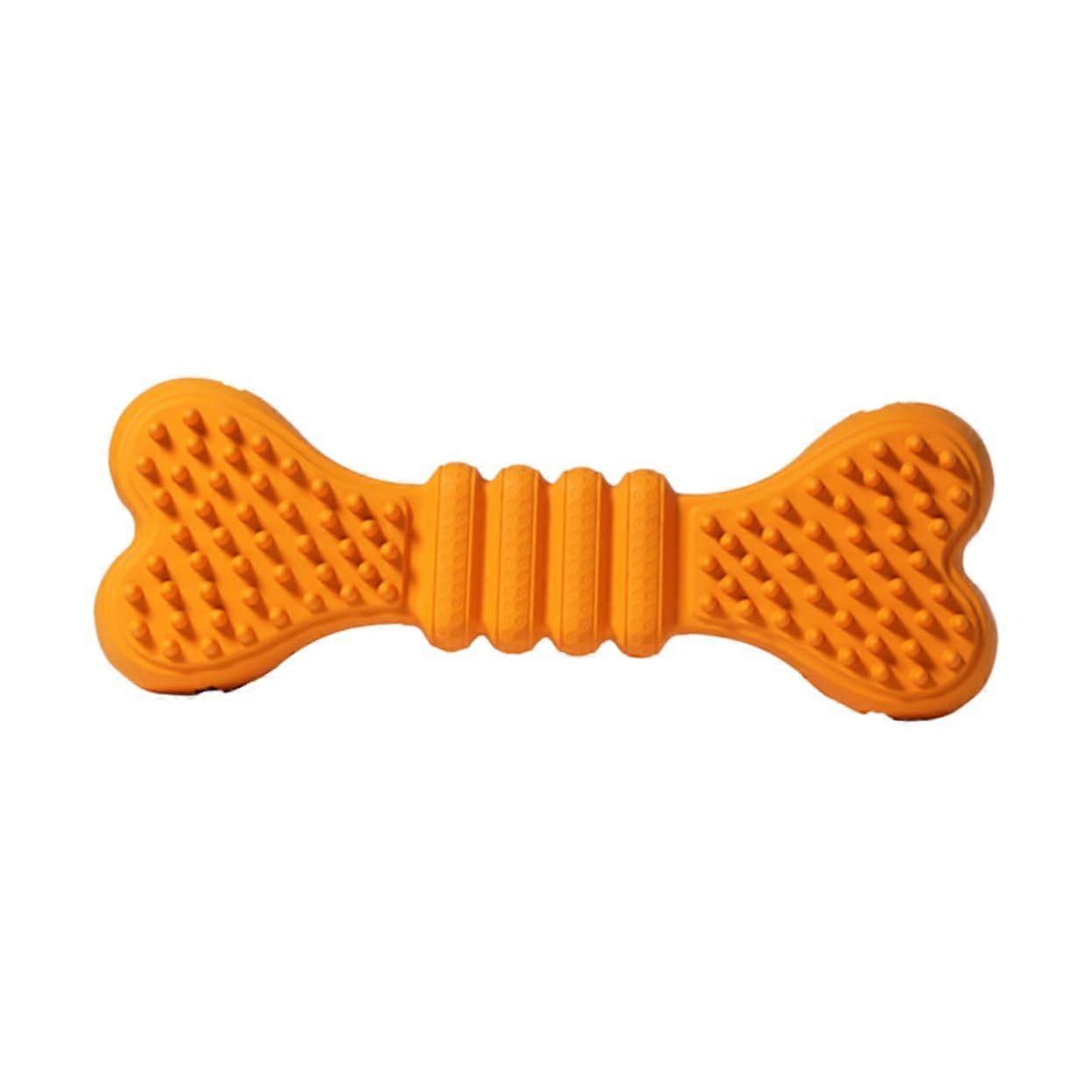 Large Dog Chew Toy Durable Rubber Bone Shape for Teeth Cleaning and Bite Resistant Play