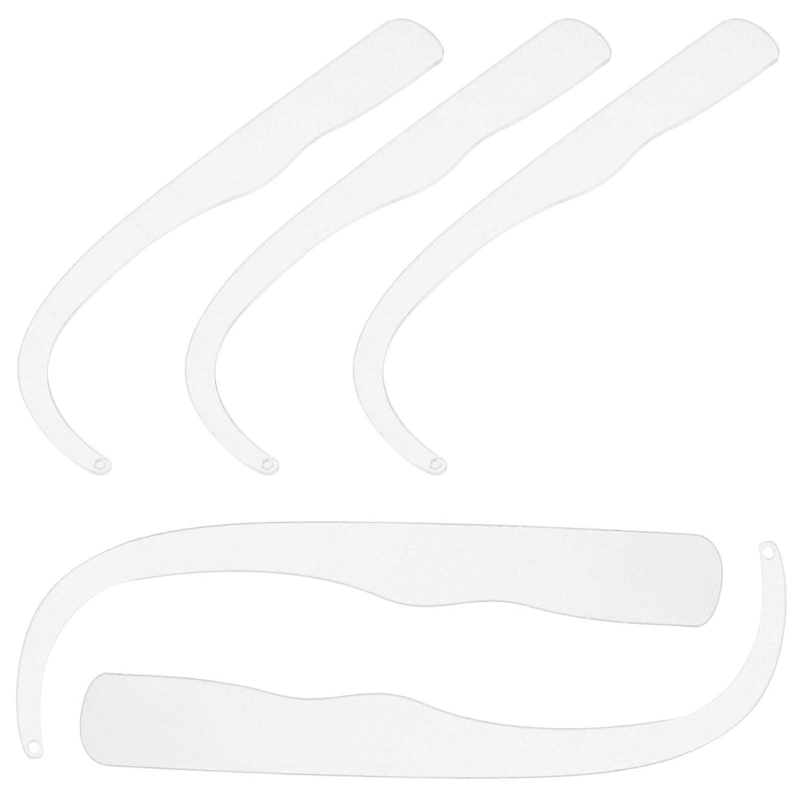 Acrylic Earring Try Sticks for Displaying Earrings 5Pcs Transparent Set