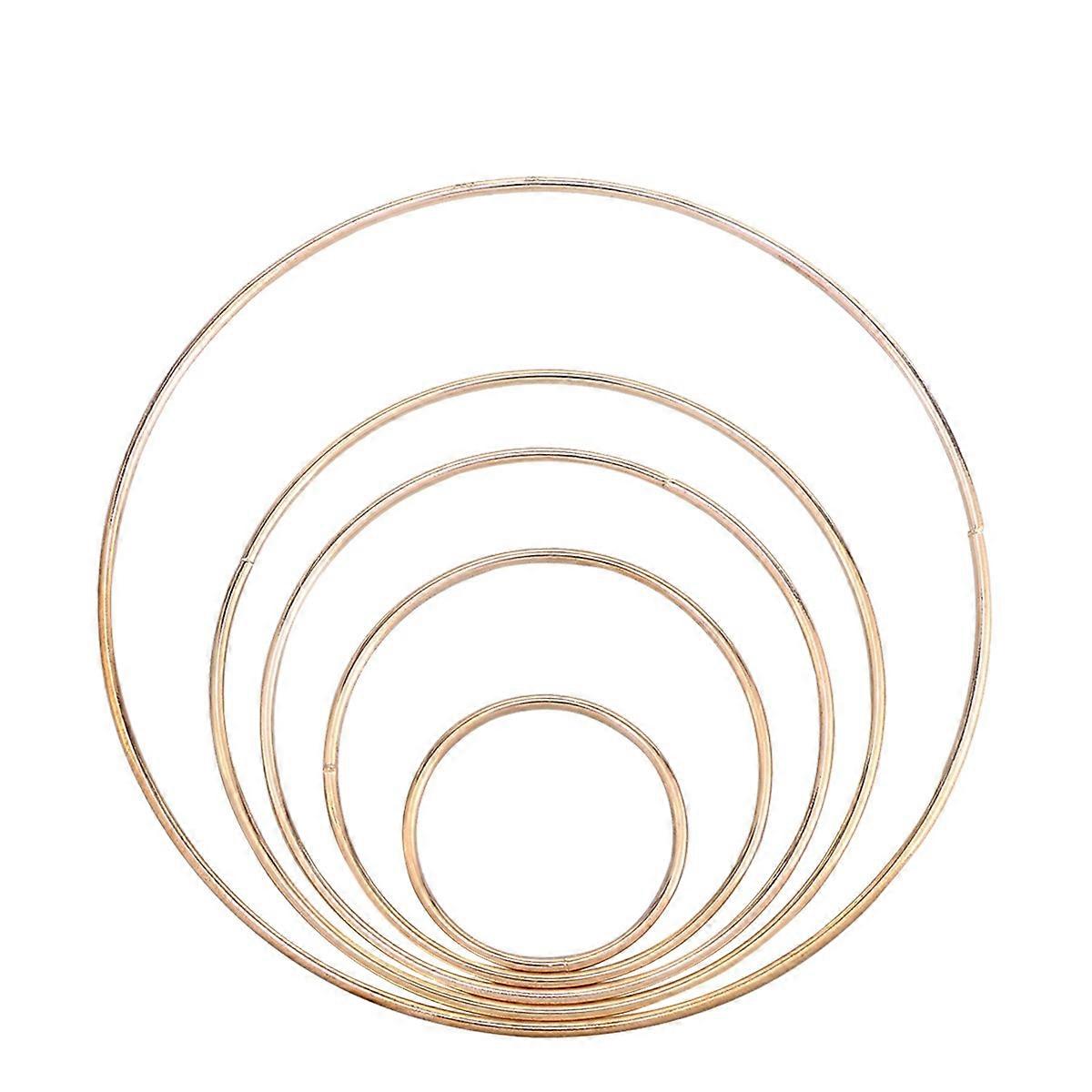 Dream Catcher Capturing Materials Metal Dreamcatcher Rings for Decorating 5Pcs