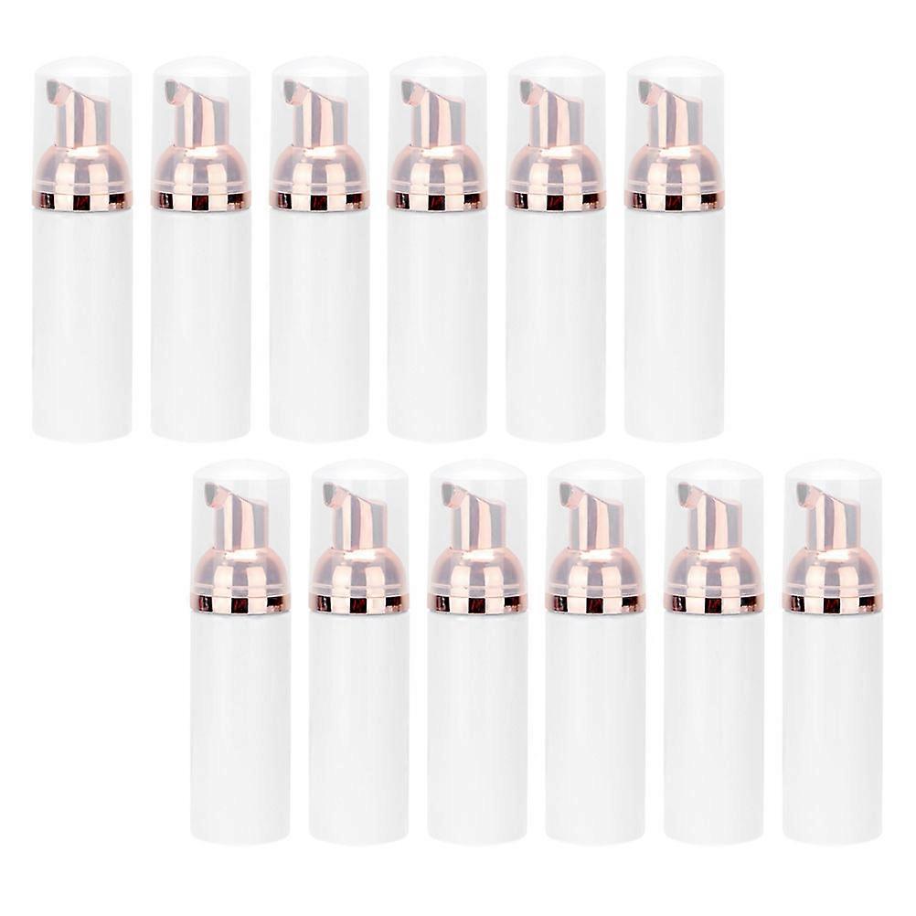 Refillable Bottles Pump Dispenser for Storage 12Pcs Transparent Foaming Bottles