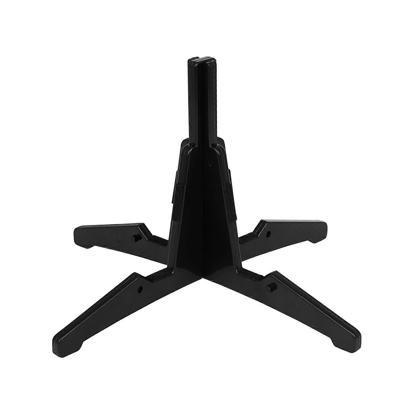 Black Clarinet Stand with Detachable Flute Holder, Compact Foldable Design, Easy Assembly
