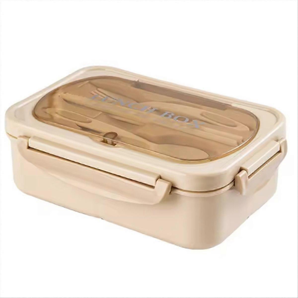 Lunch Box with Tableware for Picnic Khaki