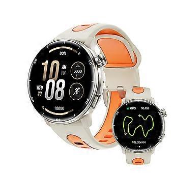 Smart Watch con GPS, display AMOLED da 1,43 pollici, bussola di livello militare, chiamate Bluetooth, argento