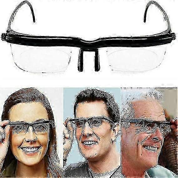 2pcs Adjustable Focus Eyeglasses for Reading Seniors