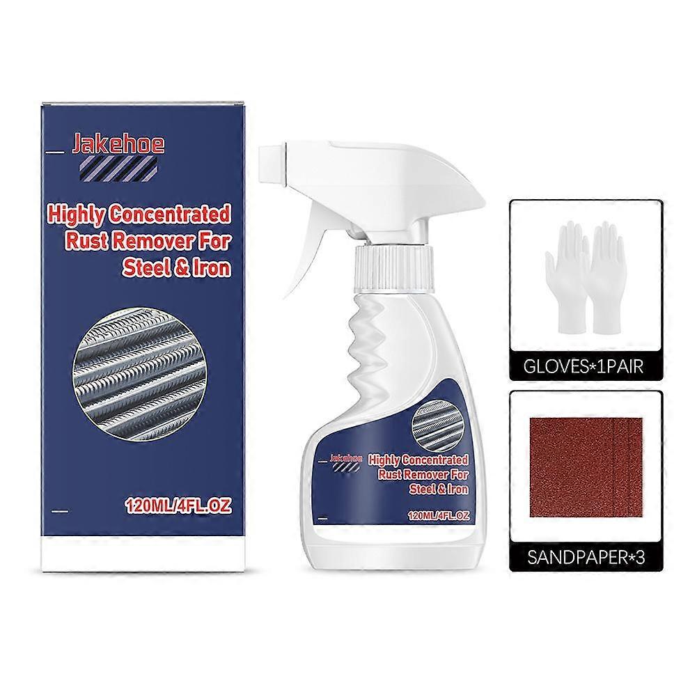 Høykonsentrert rustfjerner for stål og jern, 120 ml rustfjerner