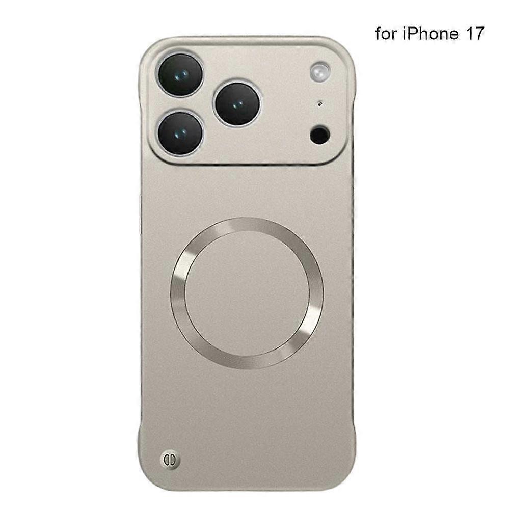 Matte Magnetic Frameless Protective Case for 17 / pro/pro max/air