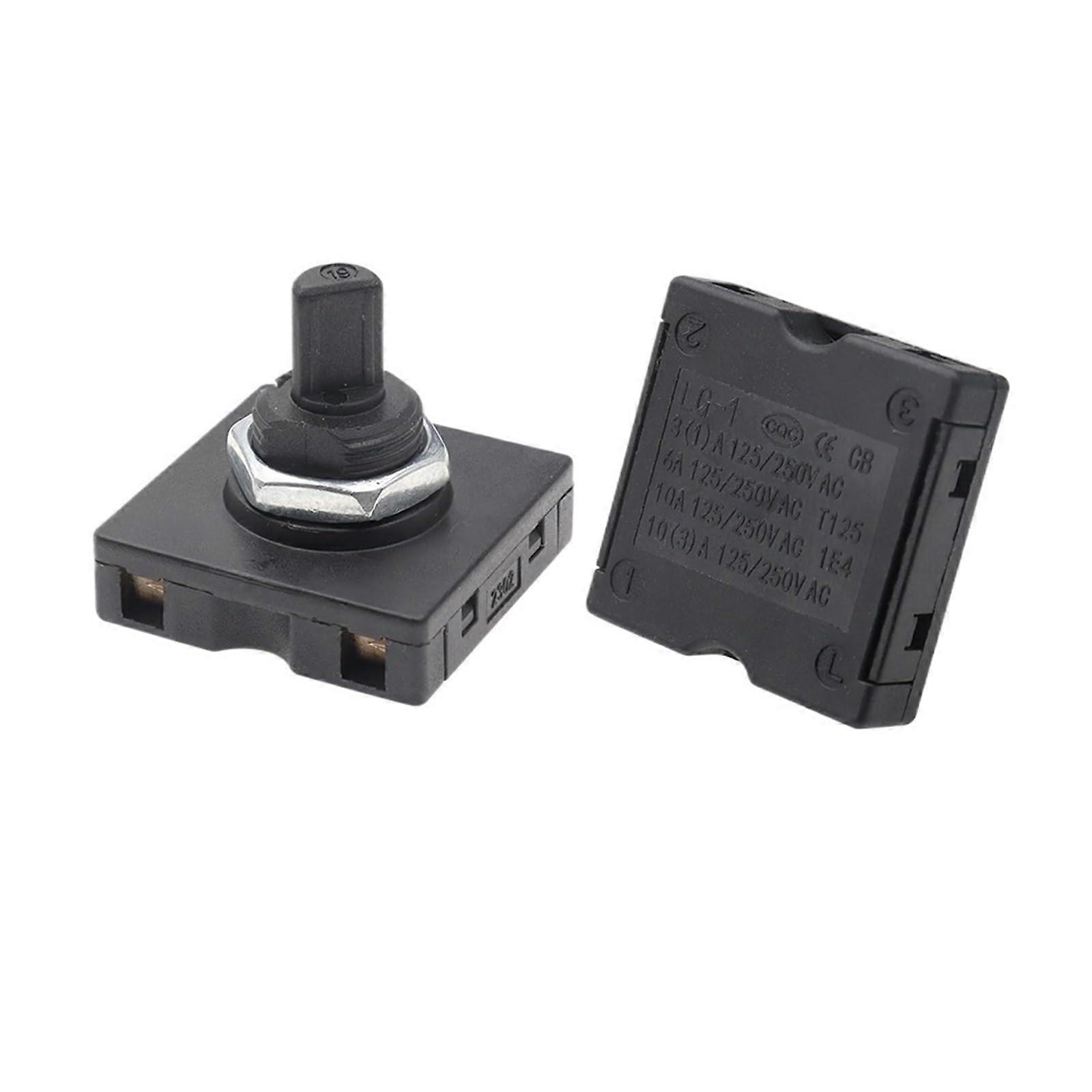 Rotary Switch 4 Position Fan Speed Control Selector 3 Speed 125V250V 10A ColorCoded