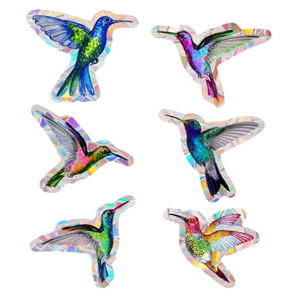 Rainbow Prism Window Cling Bird Sticker for Window Use 5Sets