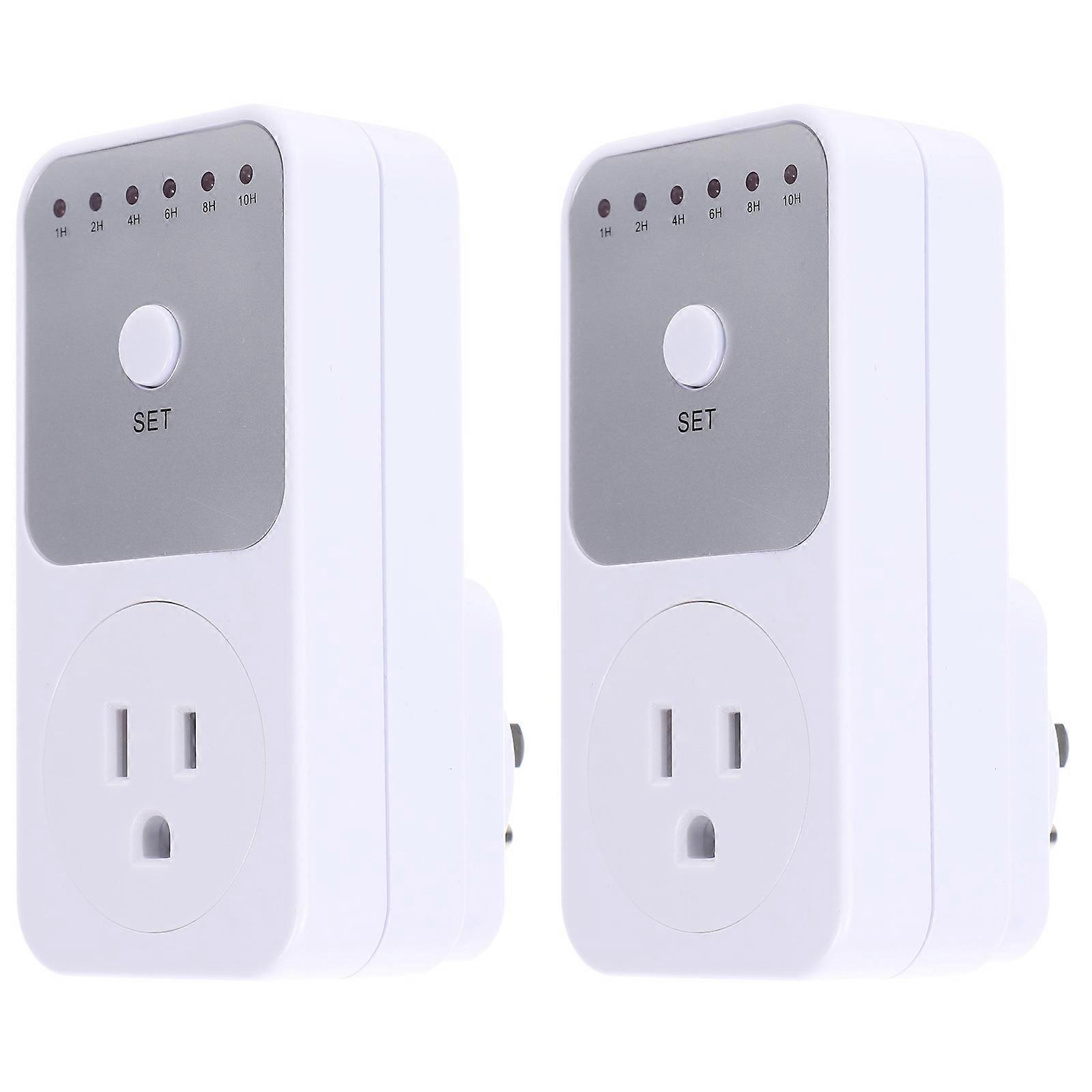 Outlet Timer 6Pcs Electric Timers for Electrical Outlet Adjustable White