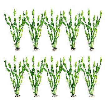 Set Of 10 Realistic Water Grass Fishtanks Decorative Plant Landscape Accessories For Home Office Aquarium Ornament  Purple