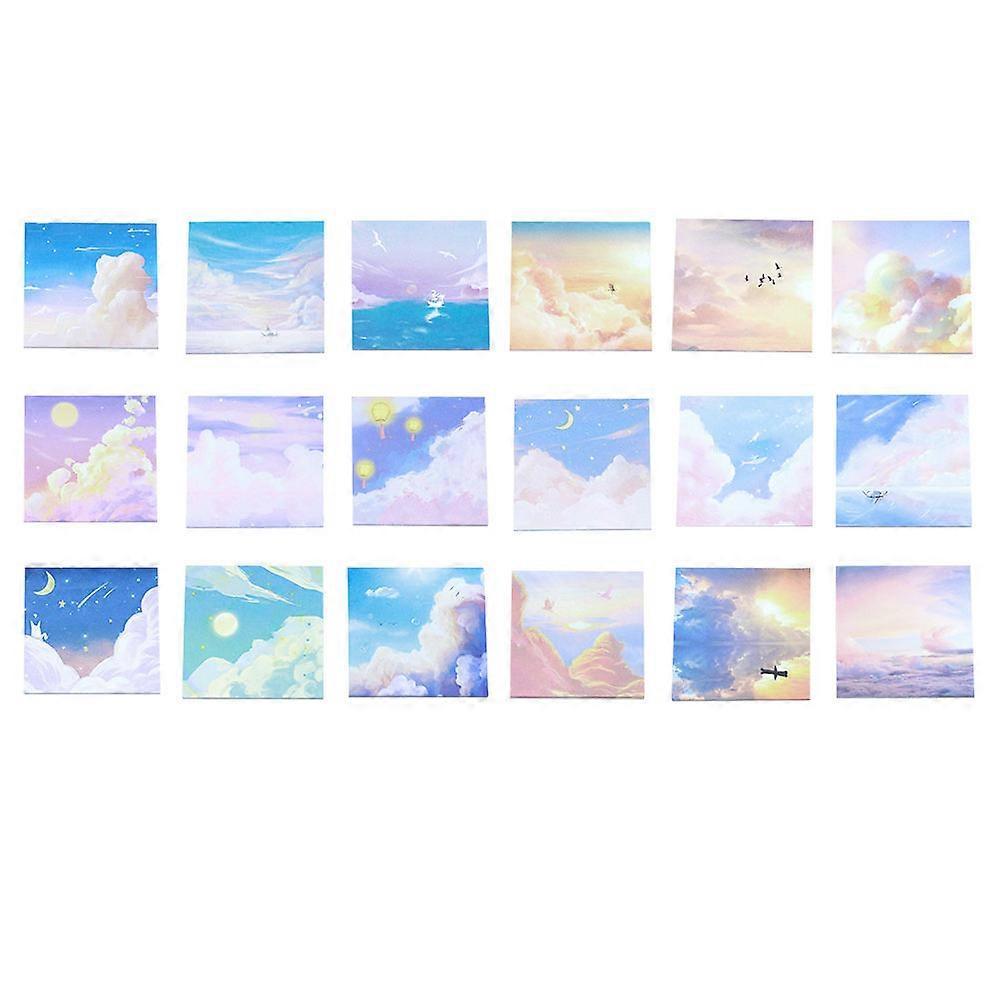 Self Adhesive Memo Notes for Message Leaving 18Pcs Paper