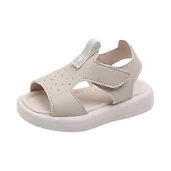 Zomersandalen voor peutermeisjes: comfortabel, casual, lichtgewicht, ademend, met zachte zool, babyschoentjes voor dagelijks gebruik. Beige