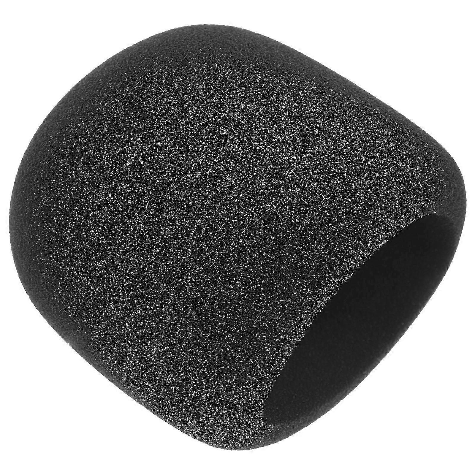 Mic Windproof Cover Sponge Microphone Windscreen for Use Black