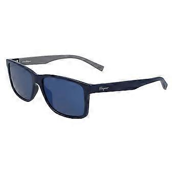 Salvatore Ferragamo SF 938S 435 Full Rim Blue Men Square Sunglasses UV3 Original