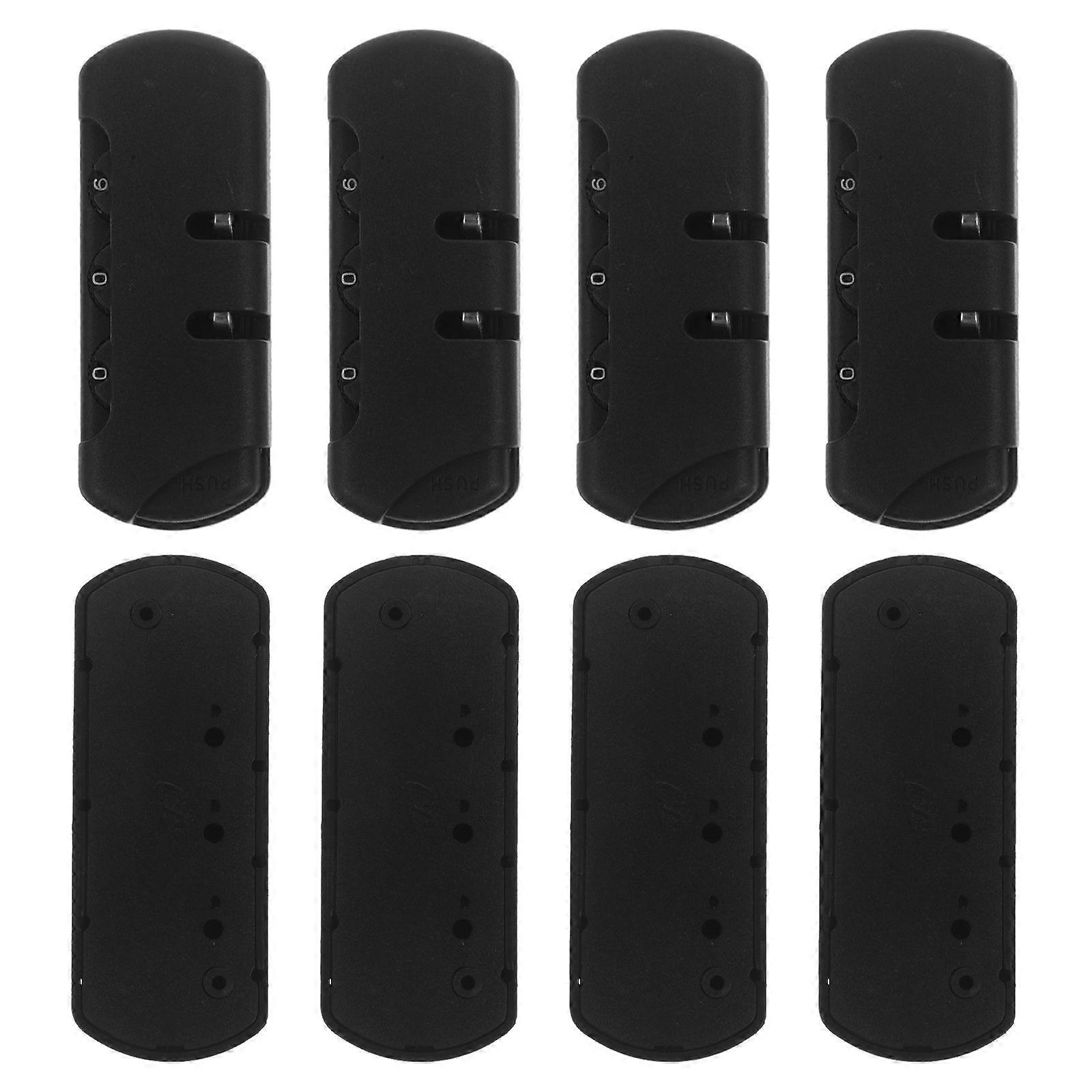 4PCS Luggage Code Lock: Combination Resettable Code Plastic Lock for Suitcase, Backpack, Bag, Toolbox, Locker - Easy to Read Style A
