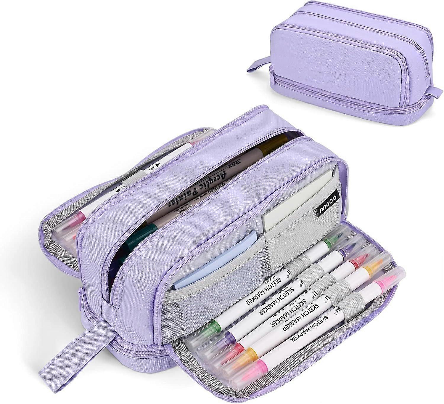 Large capacity pencil case, purple [MI]