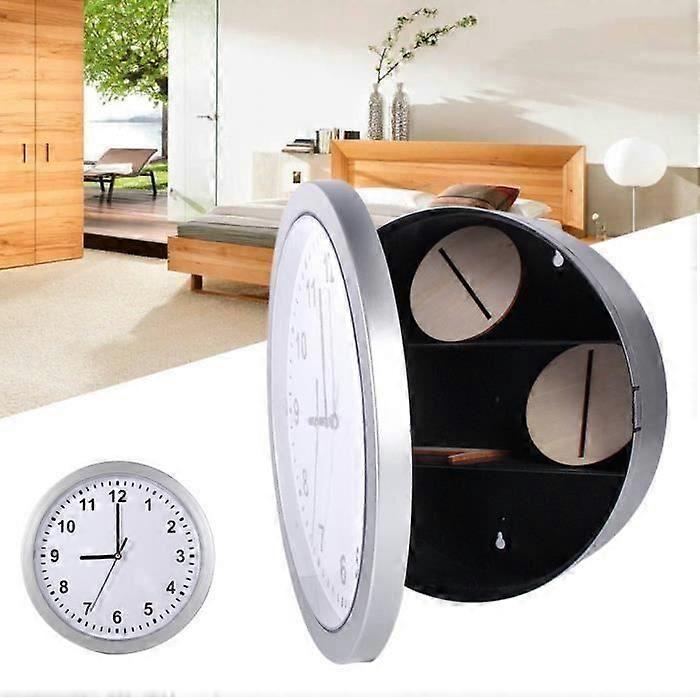 Hidden Safe - Home Security - Wall Clock - Silver - ABS - 25 * 7cm