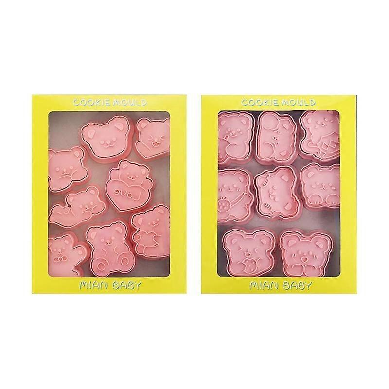3D Cartoon Pressable Biscuits Mold Cookie Stamper Kitchen Baking Pastry Bakeware