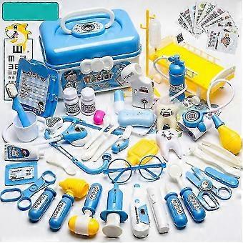 Kids Doctor Case Toy, Doctor Kit Stetoscope Tools Gift For Boy And Girl (blue)
