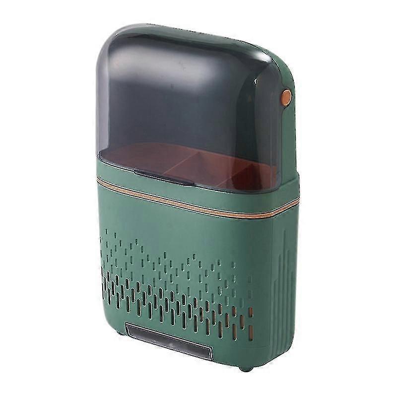 Multifunctional Dustproof Tableware Rack Knife Holder(green)