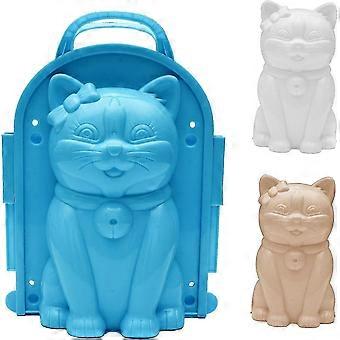 Cat Snow Mold And Sand Mold,outdoor Activities Lovely 3d Cat Shape Snow And Sand Playing Mold For Kids Adults Outdoor Toy And Beach Toy And Snow Toy (