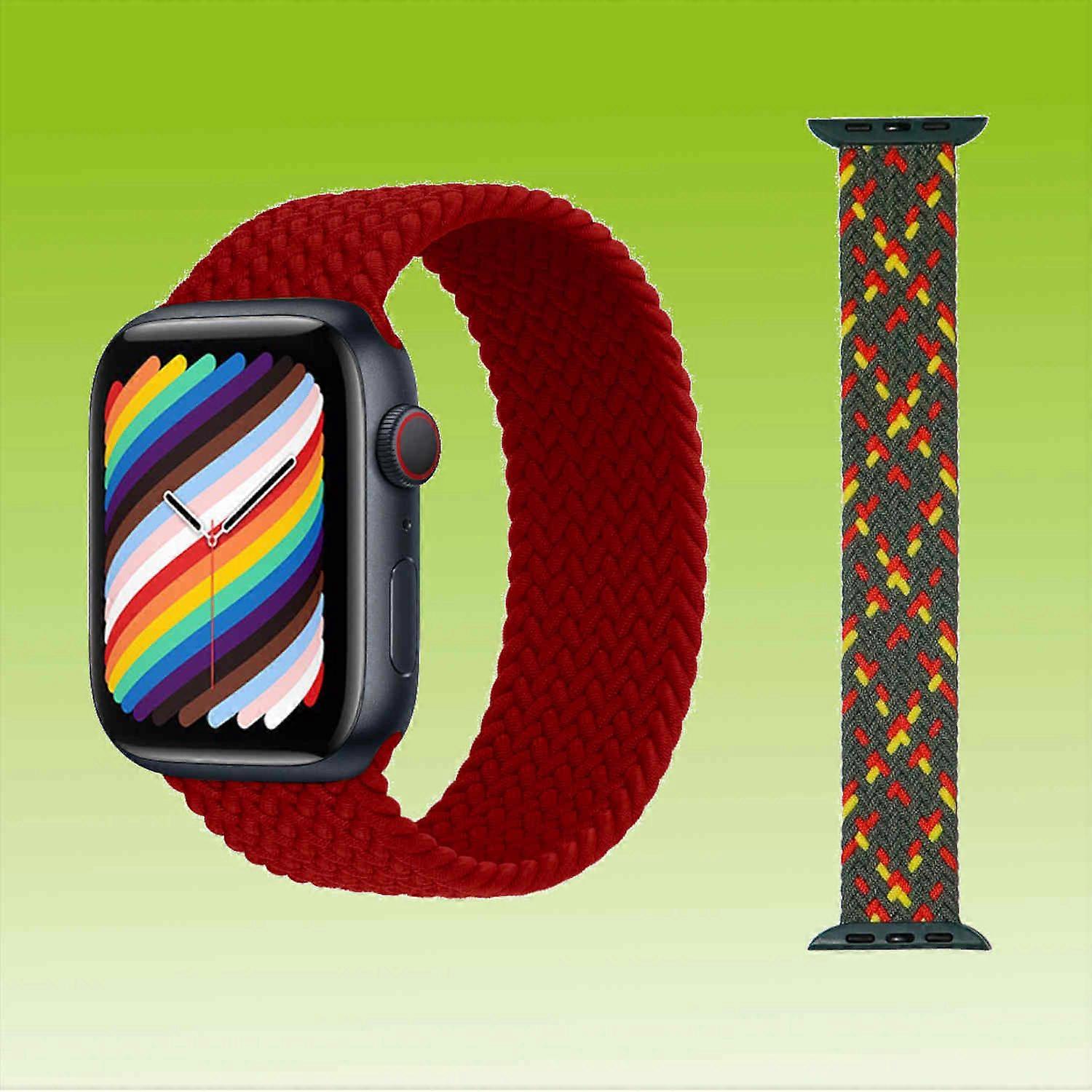 Replacement Nylon Watch Band for Apple Watch Series 10 46mm / 1 + 2 Ultra 49mm 9 / 8 / 7 45 / 6 SE 5 4 44 / 3 2 1 42mm