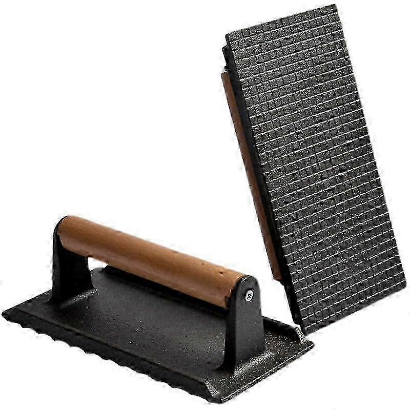 Cast iron hamburger press