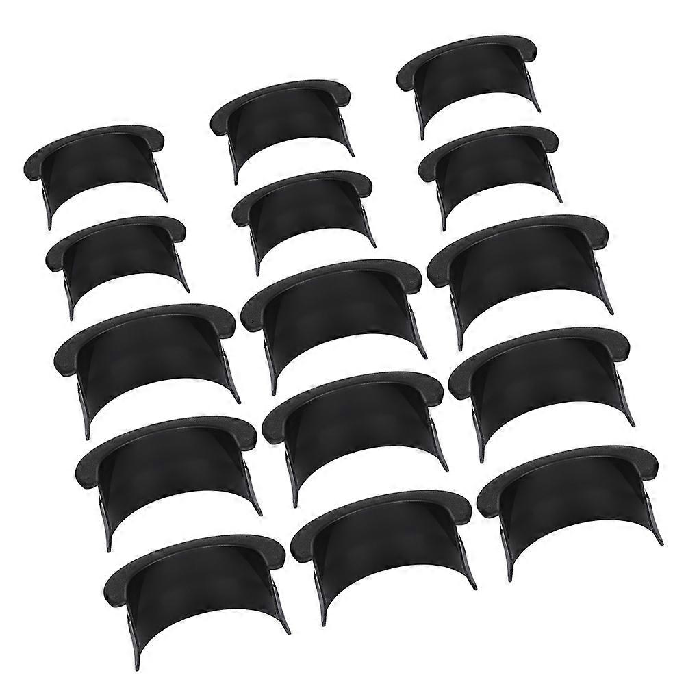 Pool Table Pocket Liner Billiards Table Plastic Replacement 2Sets Black