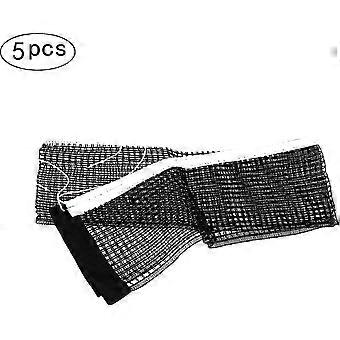 5 Pcs Professional Table Tennis Net, Single Net Without Stand, Nylon Net, Black, 180 * 14cm