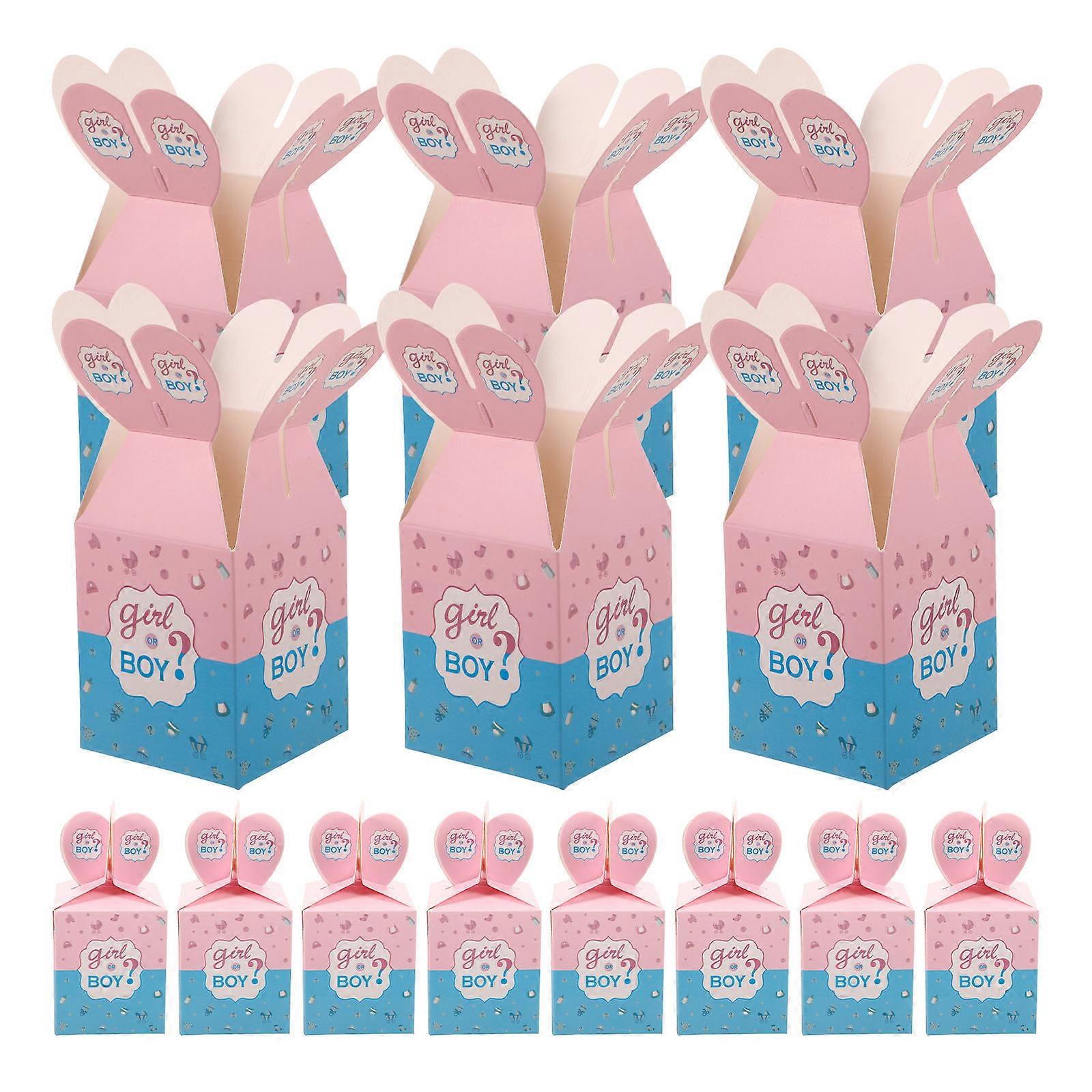 50pcs Reusable Candy Boxes Themed Party Present Cases Multi-function Chocolate Boxes