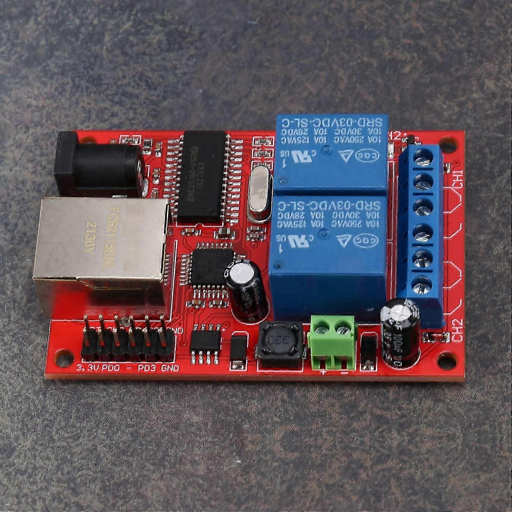 3X LAN Ethernet 2-Way Relay Board Delay Switch TCP/UDP Controller Module WEB Server