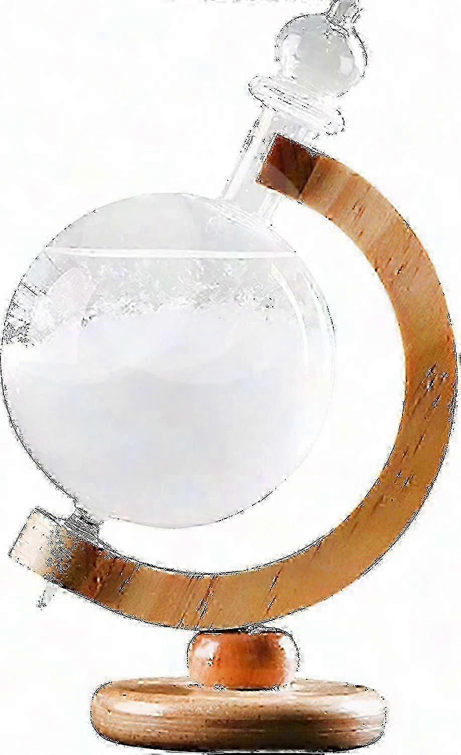 Fuoliystep Storm Glass Weather Station, Liquid Barometer with Cloud compatible withecast